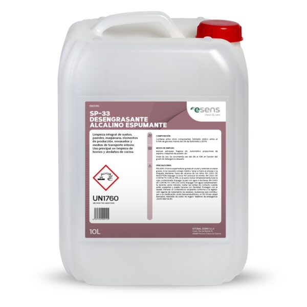 SP-33 Desengrasante Alcalino Espumante 10L